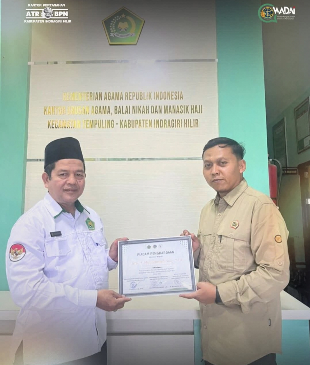 kantah Inhil Lakukan Percepatan Sertipikasi Tanah Wakaf, Langkah Strategis Menuju Kepastian Hukum Aset Umat