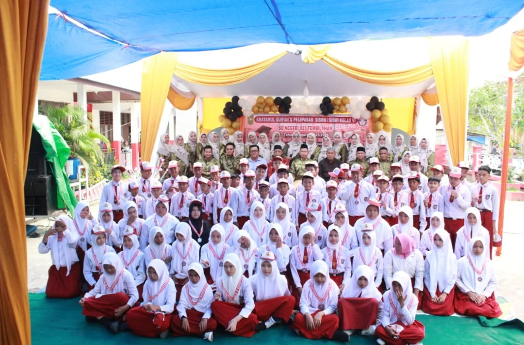 Khatamul Qur’an Meriahkan Pelepasan Murid Kelas 6 SDN 023 Tembilahan