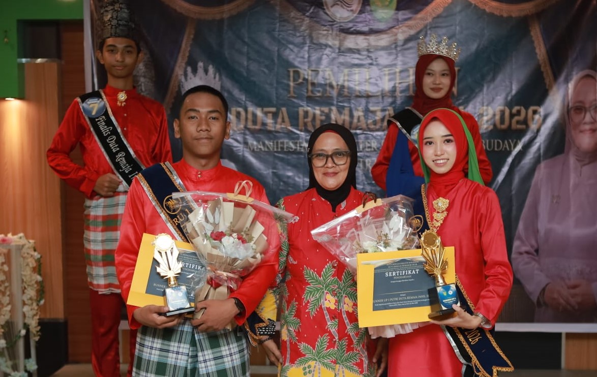 Gemerlap Grand Final Duta Remaja Inhil 2026, Rizky Nuzhul Firma dan Syafitri Lim Resmi Dinobatkan