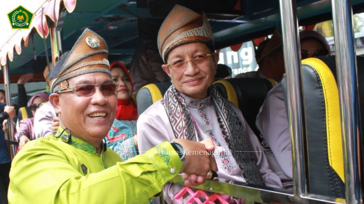 Momen Hangat di MTQ XLIV Riau: Kakan Kemenag Inhil Sambut Menag RI, Tegaskan Sinergi Pusat dan Daerah