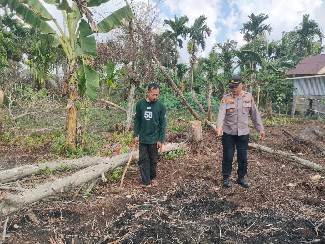 Kapolsek Pulau Burung Budidayakan Bibit Timun Untuk Menghasilkan Varietas Unggul