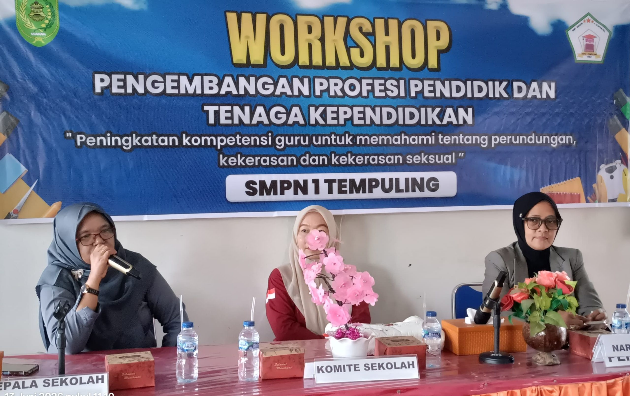 Cegah Perundungan dan Kekerasan di Lingkungan Sekolah, SMPN 1 Tempuling Gelar Workshop Peningkatan Kompetensi Guru
