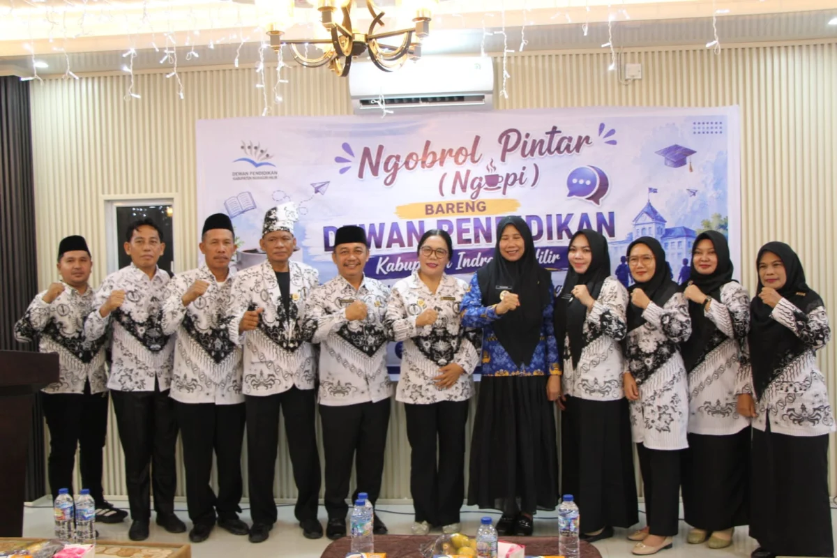 Hadiri 'Ngopi Bareng' Dewan Pendidikan, PGRI Kecamatan se-Inhil Siap Berkolaborasi Majukan Pendidikan