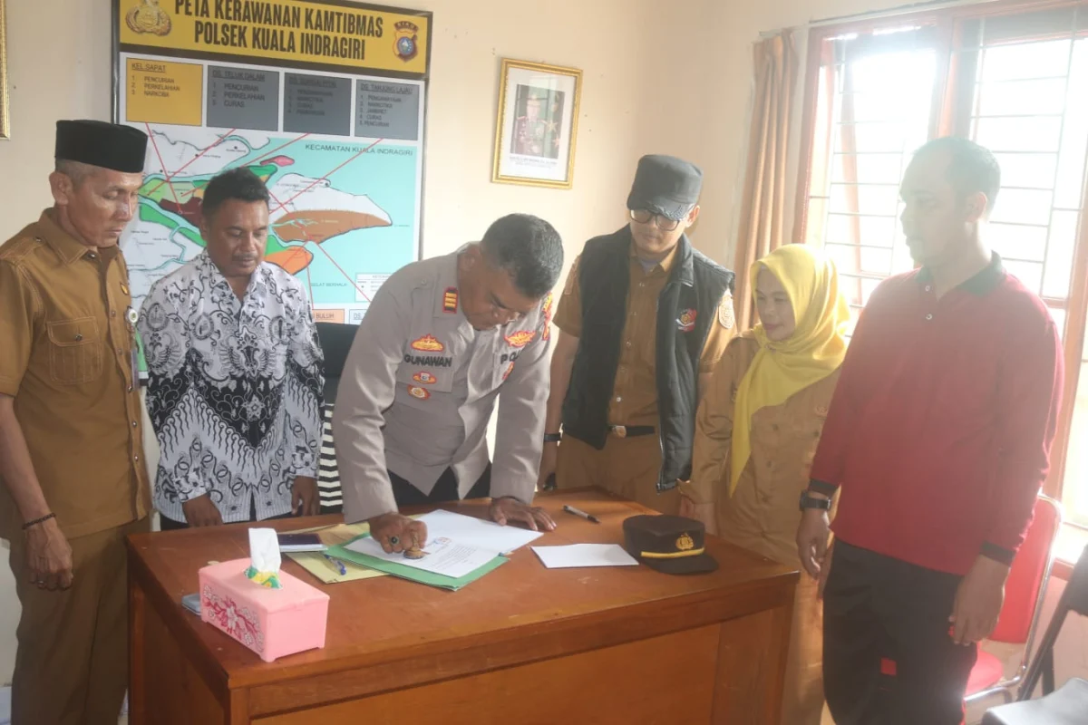 PGRI dan Polsek Kuindra Resmi Teken MoU Perlindungan Profesi Guru